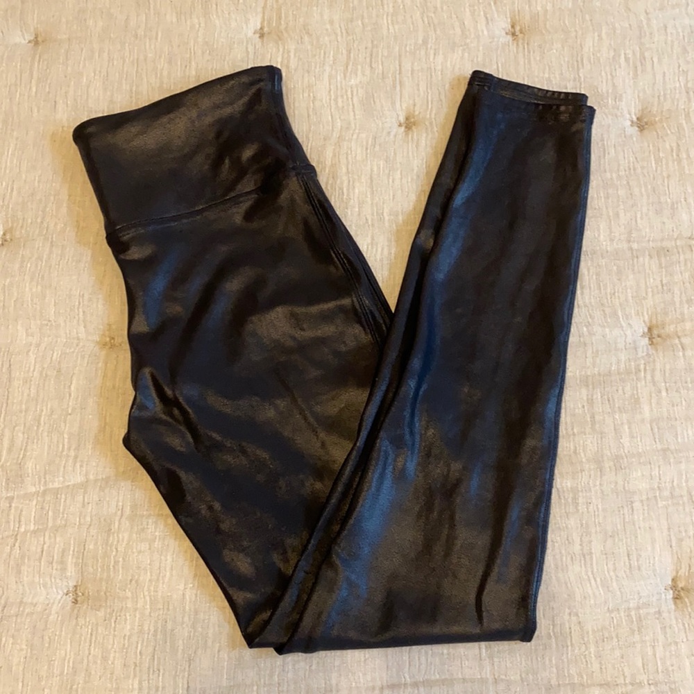 Spanx Black Leggings Sz L